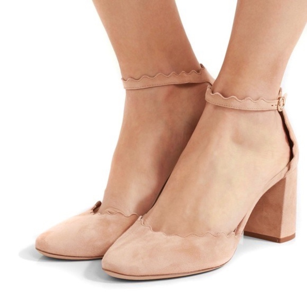 Chloe ‘Lauren’ D’Orsay Scalloped Pumps